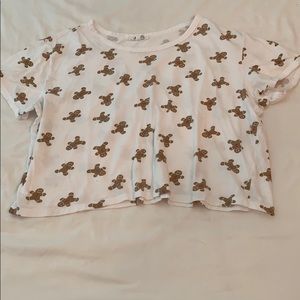 A gingerbread T-shirt